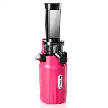 Front. Ventray - Ventray Essential Ginnie Masticating Slow Juicer Compact Small Cold Press Juicer - Pink.