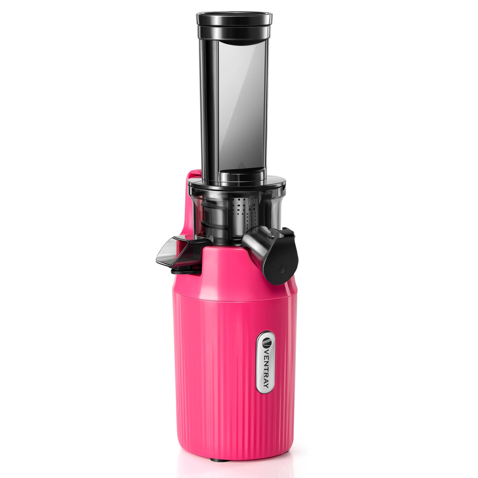 Front. Ventray - Ventray Essential Ginnie Masticating Slow Juicer Compact Small Cold Press Juicer - Pink.