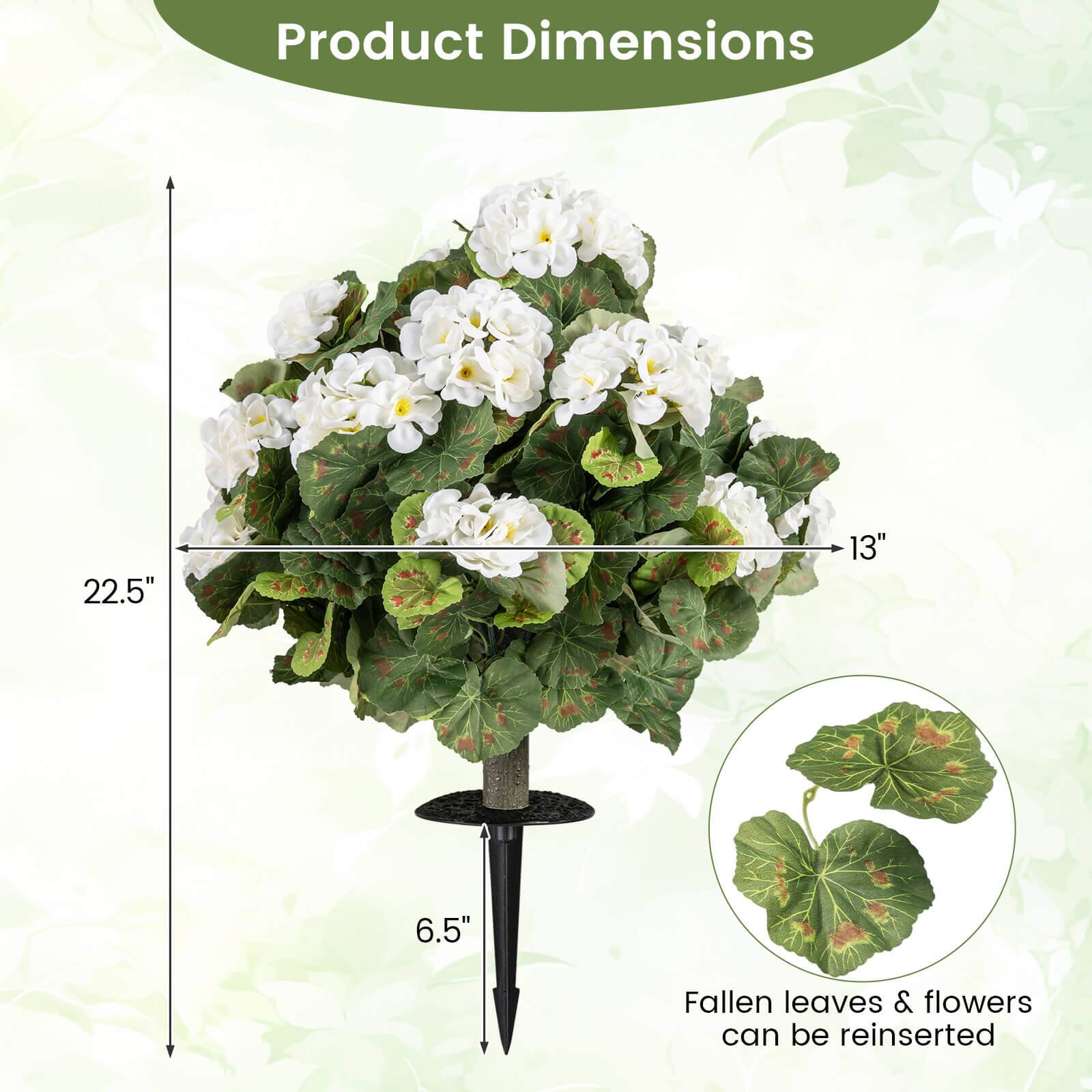 Product Dimensions: 22.5" x 13" x 6.5"  
Fallen leaves & flowers can be reinserted