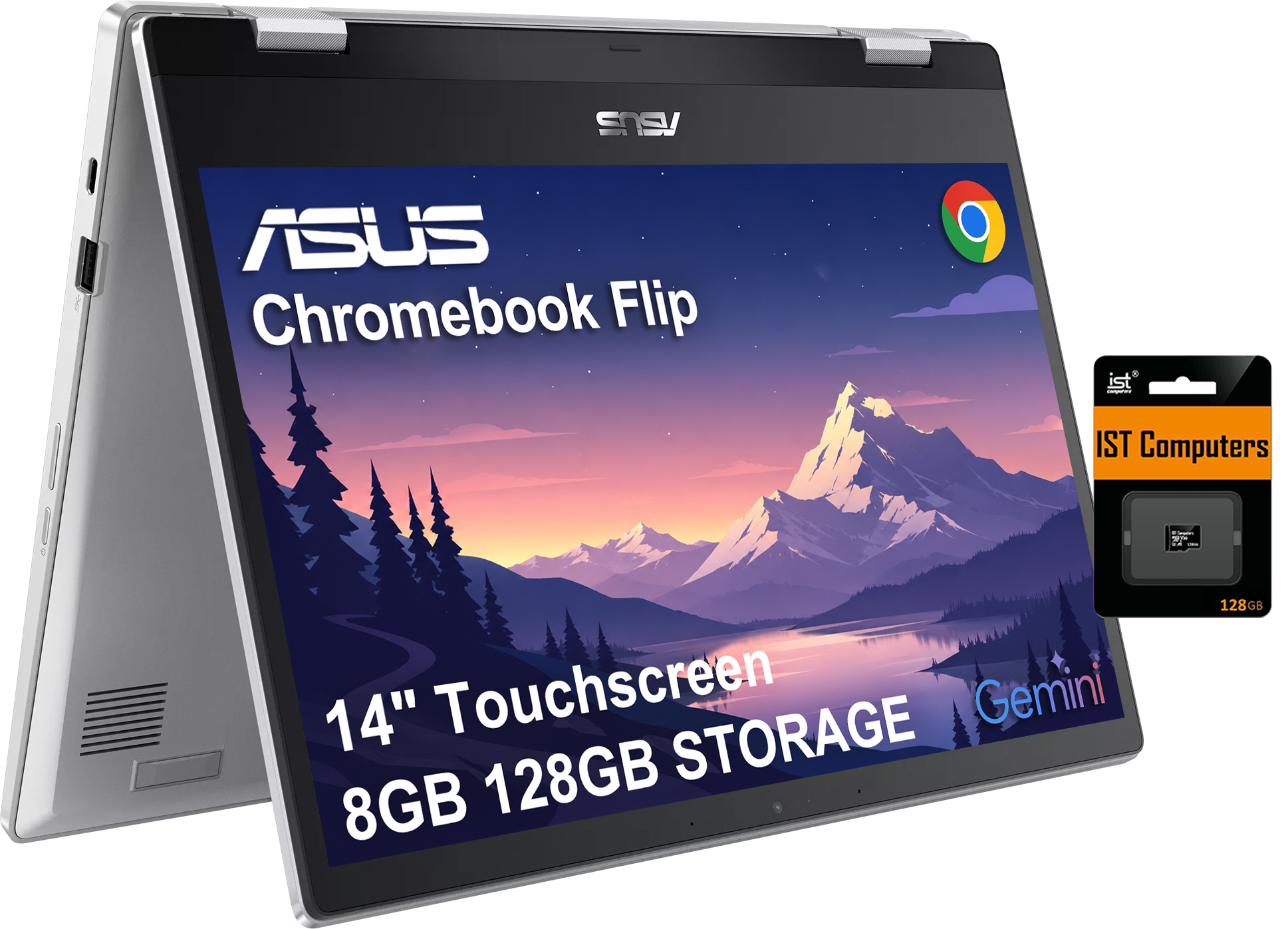 ASUS Chromebook Flip ist - IST Computers i 14" Touchscreen STORAGE Gemini 8GB 128GB