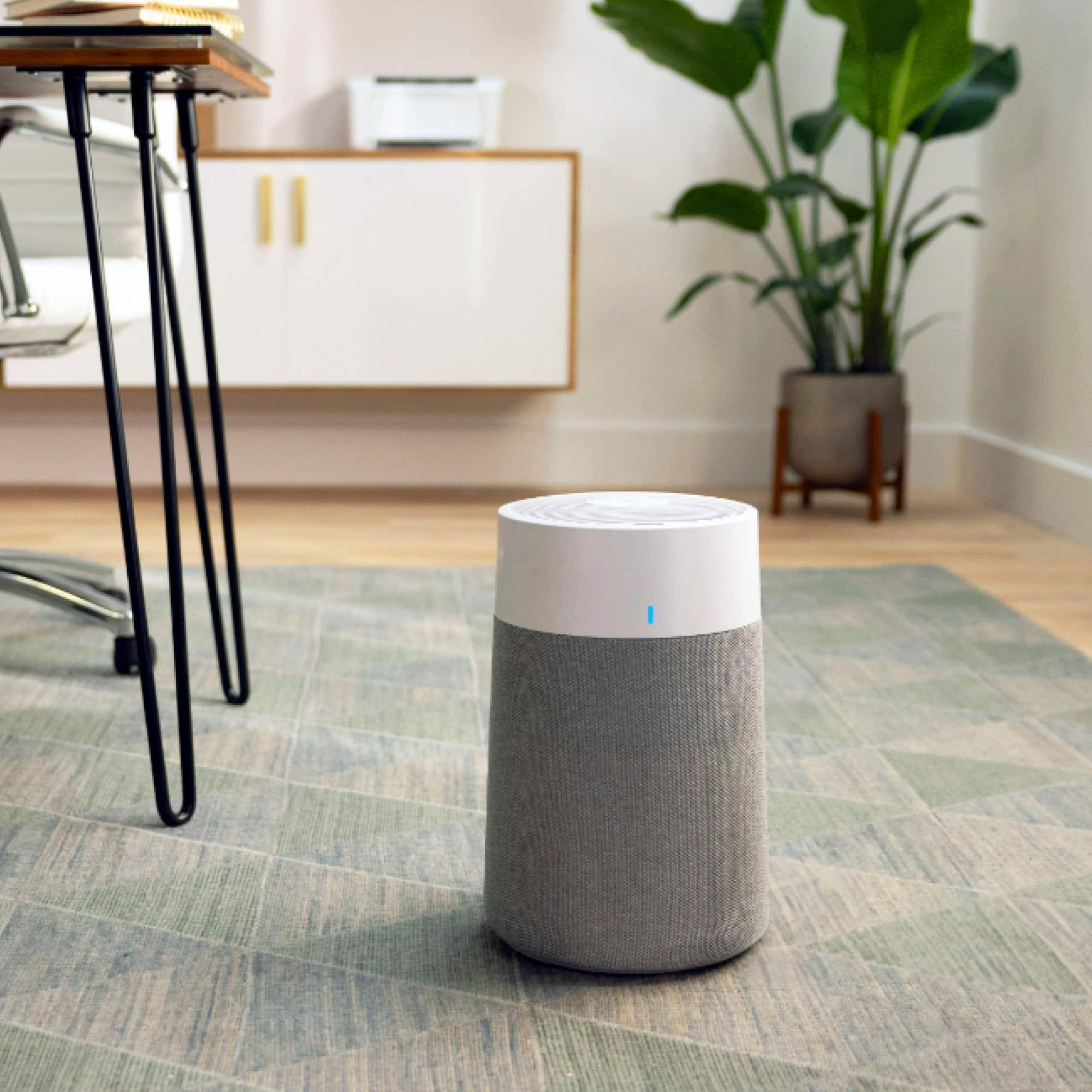 Alt View 16. Blueair - Blue Pure 511i Max 926 sq ft HEPASilent Small Room Bedroom Air Purifier - White/Gray.