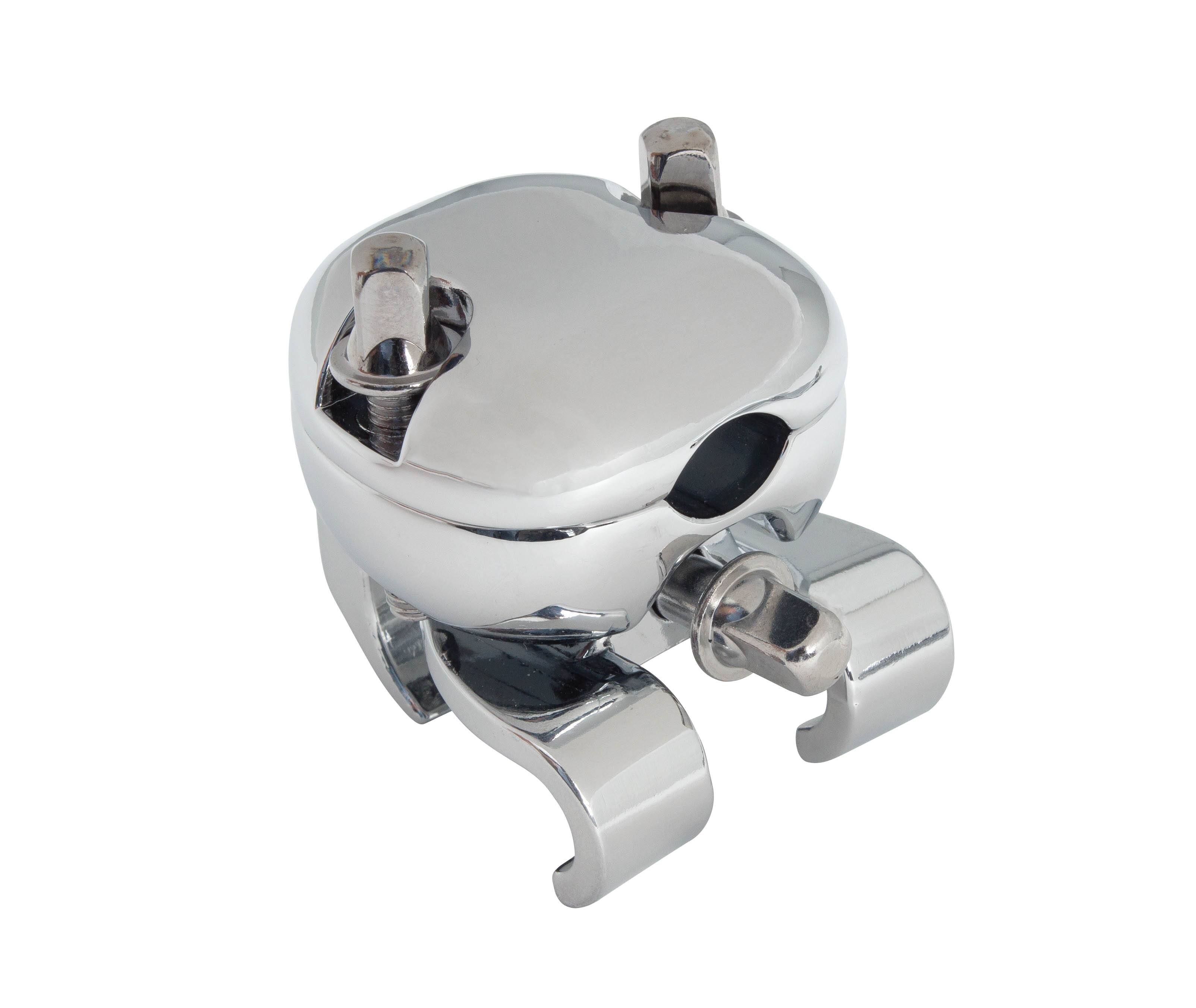 Front. Gibraltar Hardware - Dunnett R-Class Universal Drum Hoop Clamp, Fits Triple Flange & Die Cast Hoops, Versatile Accessory Arm & Cymbal Holder.