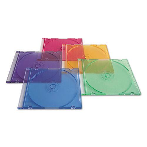 Front. Verbatim - Verbatim 94178 CD/DVD Slim Case - Assorted Colors (50/Pack) - Assorted.