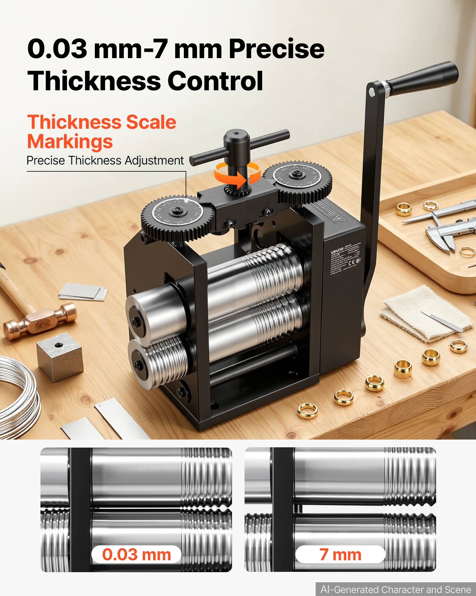 0.03 mm-7 mm Precise Thickness Control

Thickness Scale Markings
Precise Thickness Adjustment

0.03 mm
7 mm

AI-Generated Character and Scene