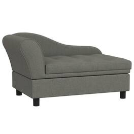 Pawhut - Sofa Dog Sofa for Small Dogs with Storage - Gray