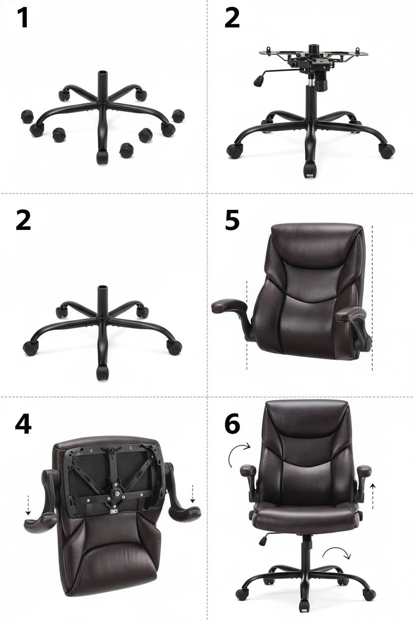 Alt View 2. AOITUN - Gaming Chair for Daily Comfort, Ergonomic High Back Support for College Dorm Living - Brown.