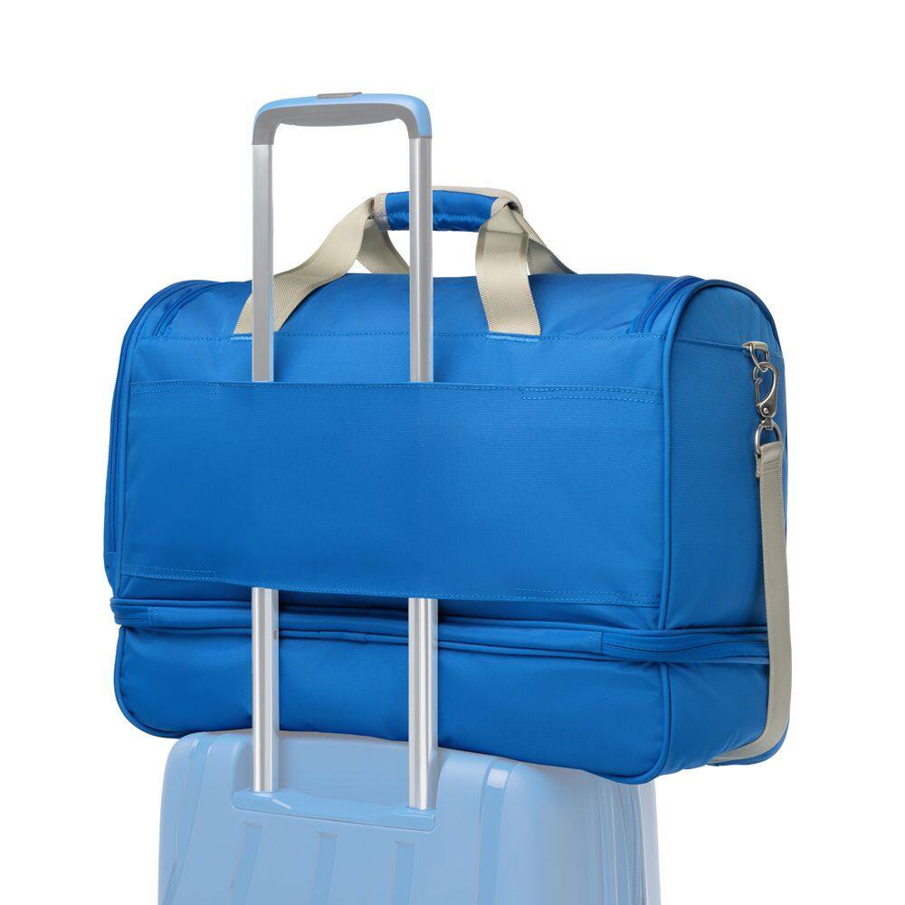 Left. Atlantic - Atlantic Drop Bottom Weekender - Ocean Blue.