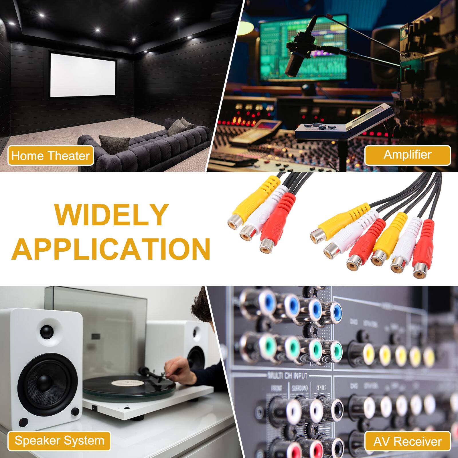 Home Theater Amplifier  
WIDELY APPLICATION  
MULTI CH INPUT  
SURROUND CENTER  
DE Speaker System  
AV Receiver