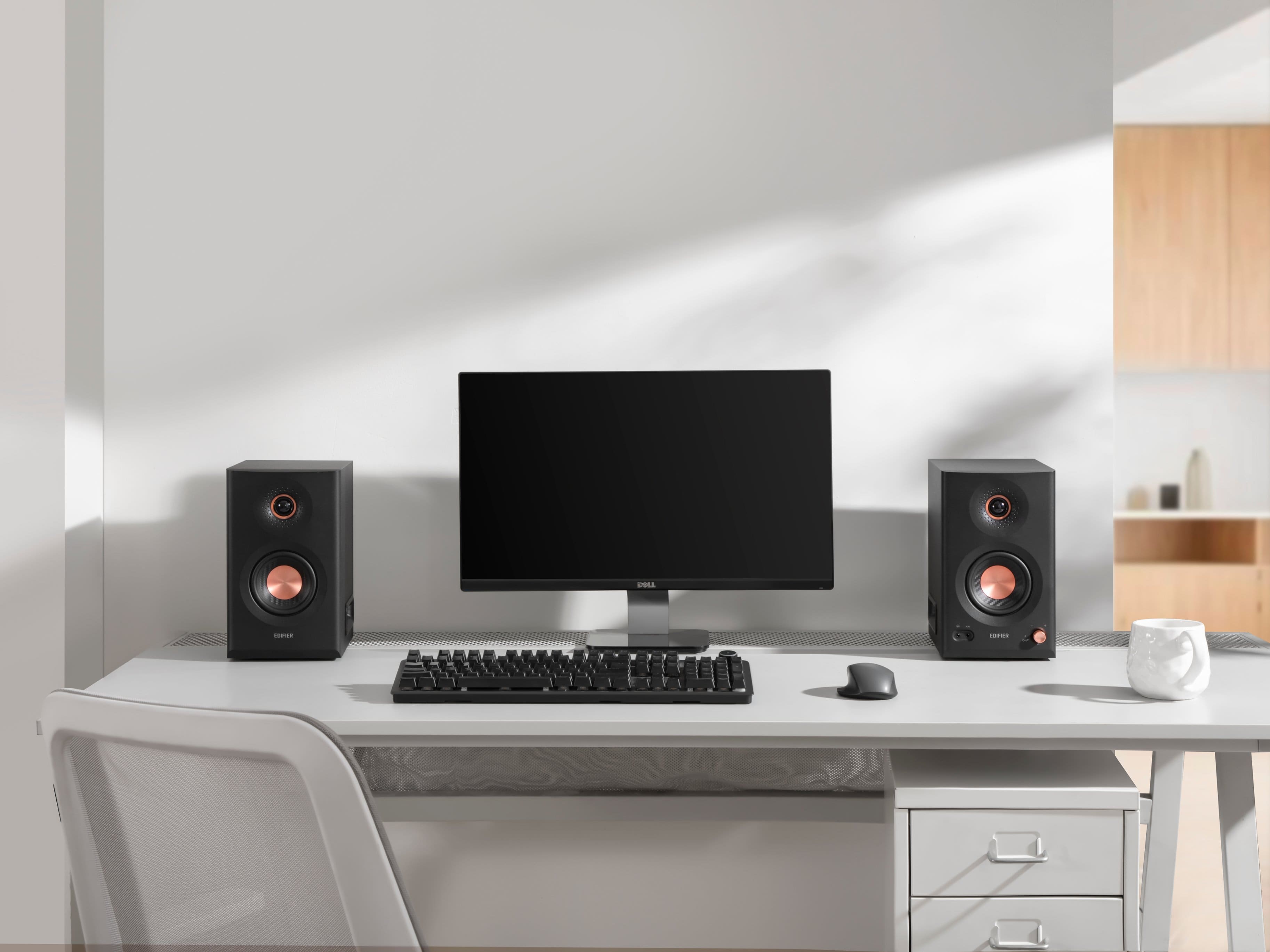 Alt View 7. Edifier - MR5 Powered Studio Monitor 2.0 Speakers (Pair) - Black.
