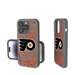 Keyscaper - NHL - Philadelphia Flyers Paisley Soft Touch iPhone Case - 14 - Gray
