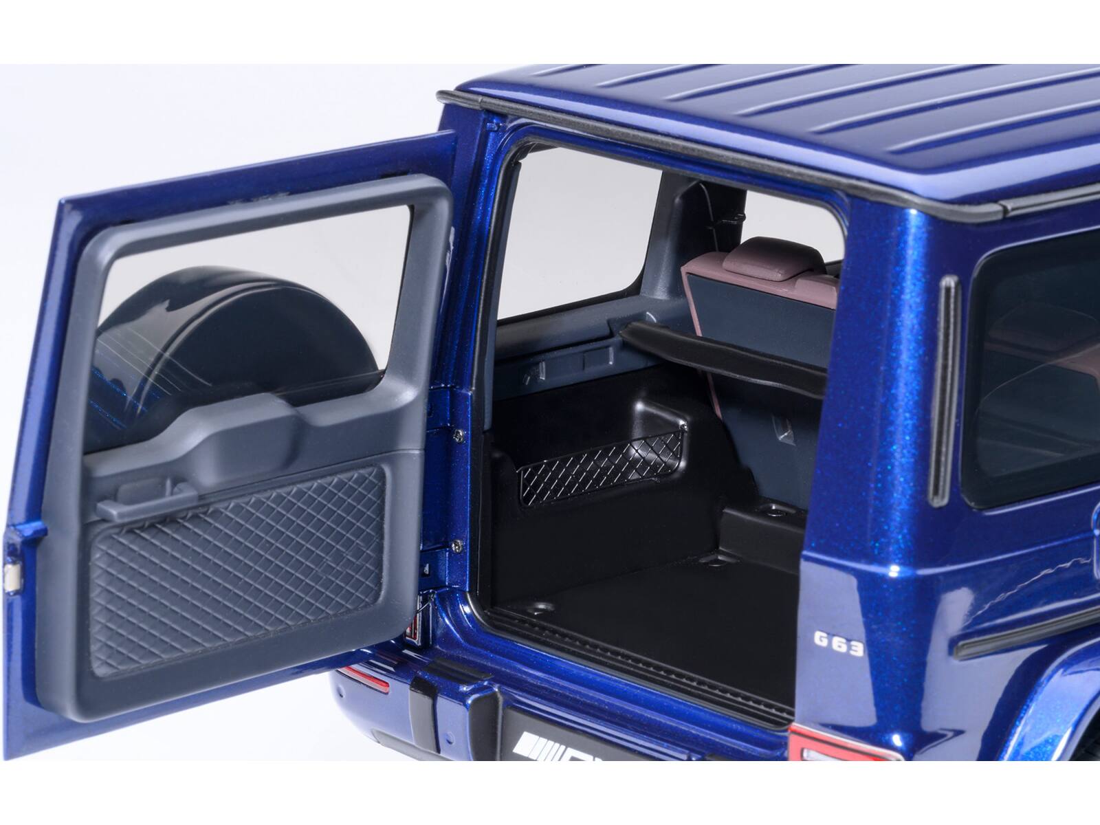 Alt View 1. Autoart - 2019 Mercedes-Benz AMG G63 Brilliant Blue Metallic 1/18 Model Car by Autoart - Blue.