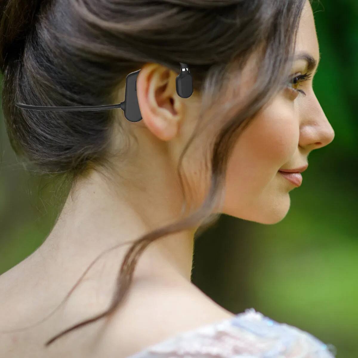 Alt View 1. BEARSOLIM - Sports headphones,Open Ear Induction Stereo Wireless Headphones,suitable for sports and fitness - BLACK.