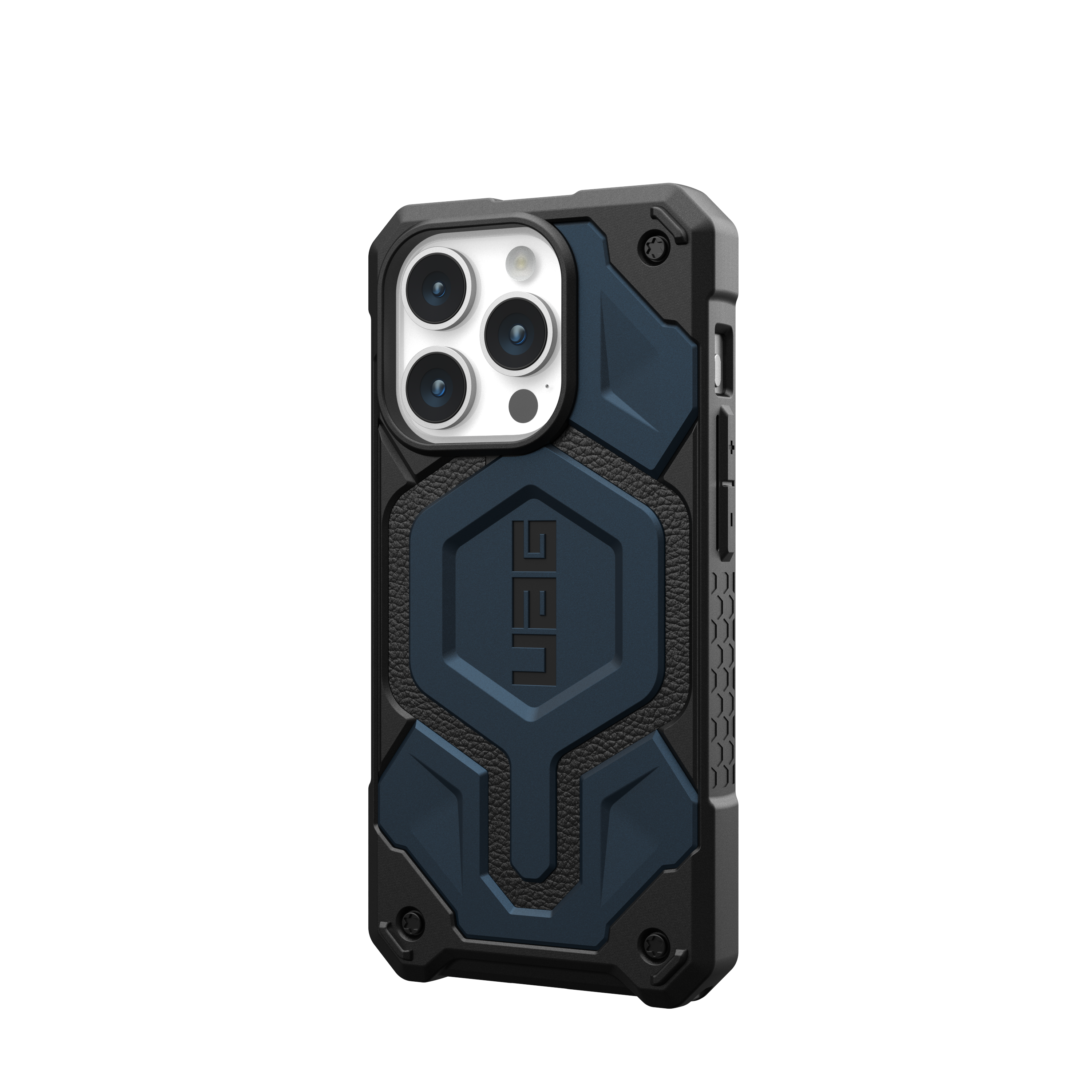 Angle. UAG - Monarch Pro Series Case with Magsafe for Apple iPhone 15 Pro - Mallard.