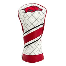 Team Golf - Arkansas Razorbacks Striped Quilted Driver Headcover - Multicolor