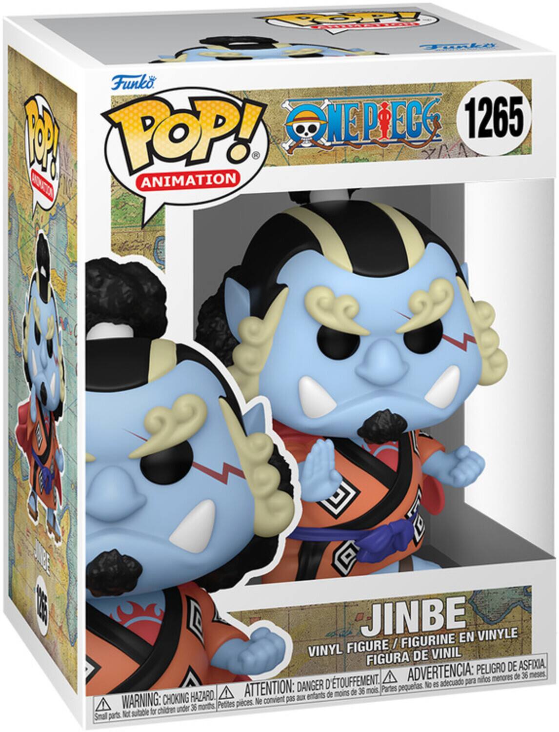 100% POP! UT Ali Funko M POP! NEPECO 1265 ARRACIN B ANIMATION SO JINBE EN VINYLE FIGURE / FIGURINE VINYL DE VINIL FIGURA DE VINIL. ADVERTENCIA: PELIGRO DE ASFIXIA. DANGER D'ÉTOUFFEMENT. WARNING: CHOKING HAZARD.