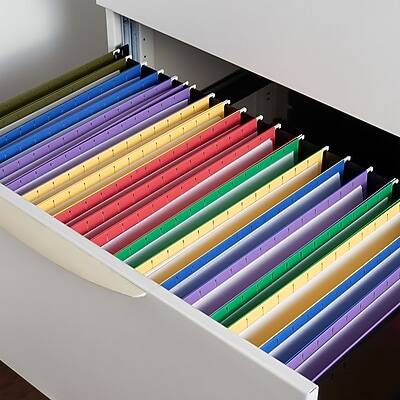 Alt View 4. Staples - Hanging File Folder, Stright Cut, Legal Size, 25/Box - Standard Green.