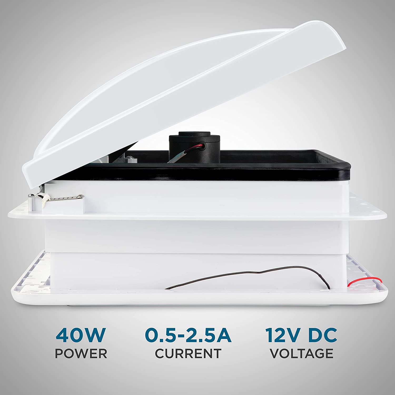 40W  
0.5-2.5A  
12V DC  

POWER  
CURRENT  
VOLTAGE