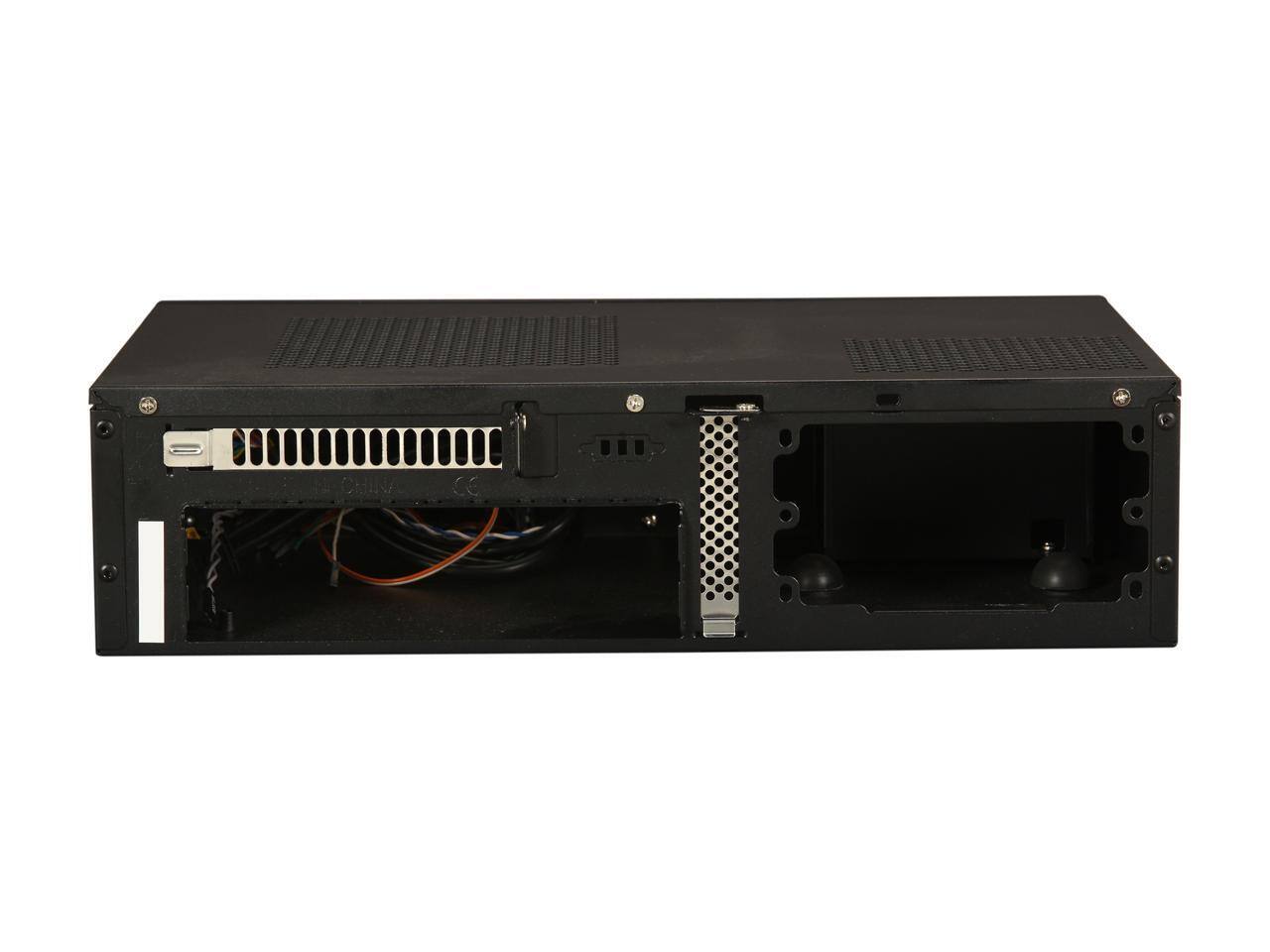 Alt View 3. SilverStone - SILVERSTONE Milo series ML05B Black Acrylic Front Panel, 0.8mm SECC body Mini-ITX Media Center / HTPC Case - Black.