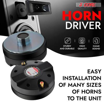 5 CORE Compression Driver 3.5 Inch Tweeter Horn Audio Throat 220W 5 CORE Compression Driver 3.5 Inch Tweeter Horn Audio Throat 220W