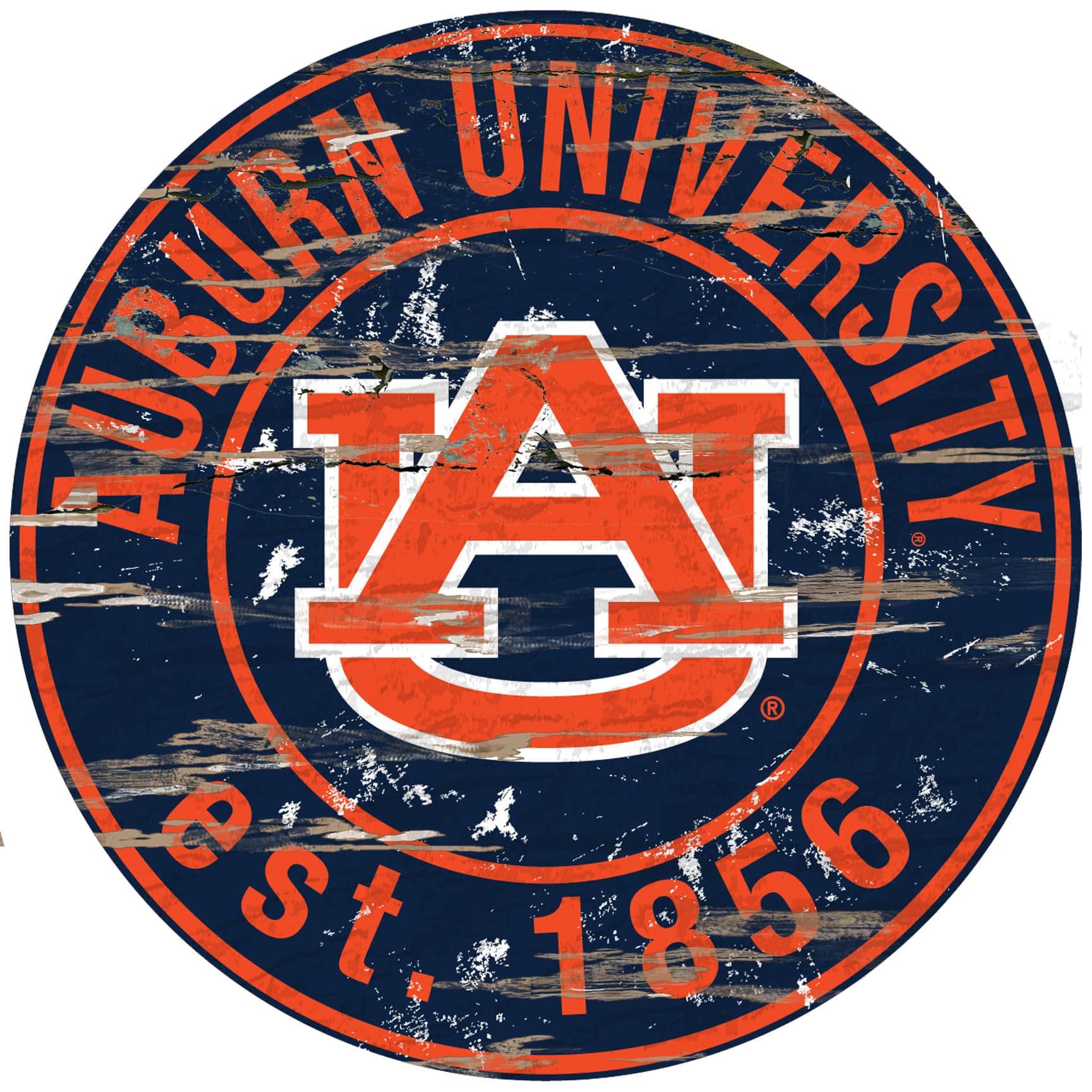 "Fan Creations - Auburn Tigers 23.5"" Distressed Round Sign - Multicolor" price history on PriceWatchPro