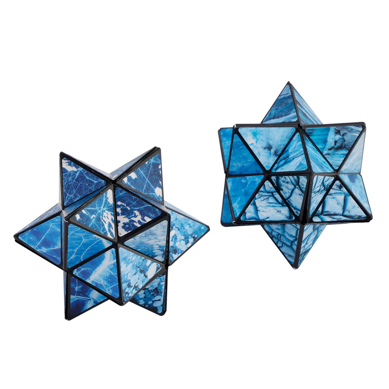 Alt View 9. Topteng - 2-in-1 Transformable Star Magic Cube - North & South Poles Design, Shape-Shifting Puzzle Toy for Kids & Adults.