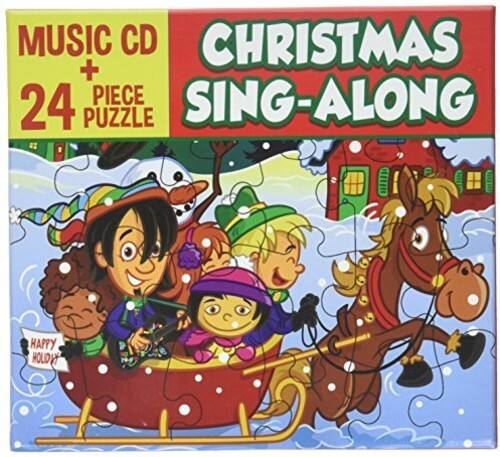 MUSIC CD + 24 PIECE PUZZLE  
CHRISTMAS SING-ALONG  
HAPPY HOLIDAYS