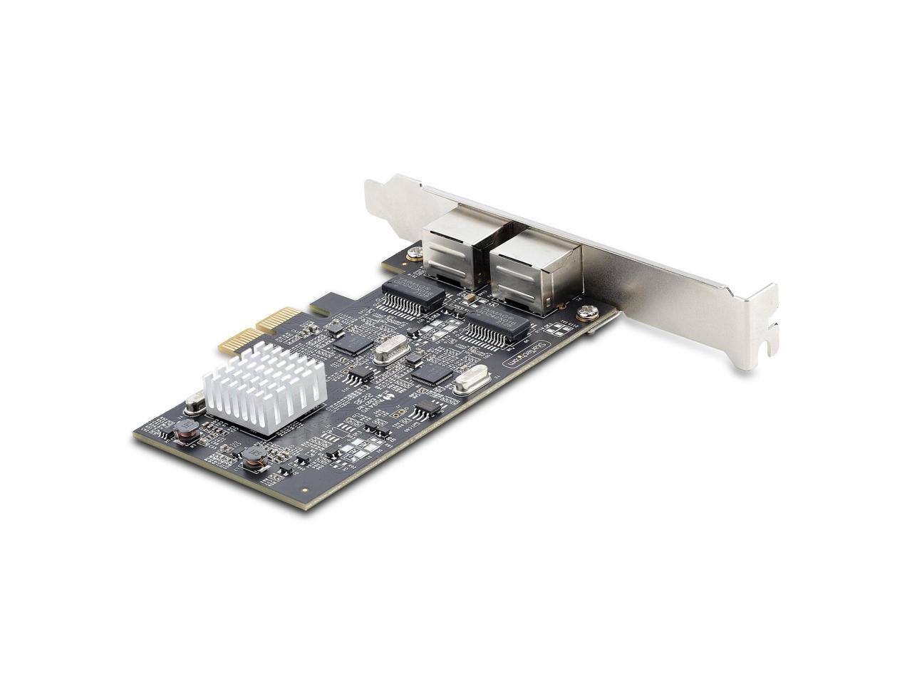 Alt View 1. StarTech.com - StarTech.com 2-Port 2.5G NBASE-T PCIe Network Card, Intel® I225-V, Dual-Port Ethernet, Multi-Gigabit NIC.