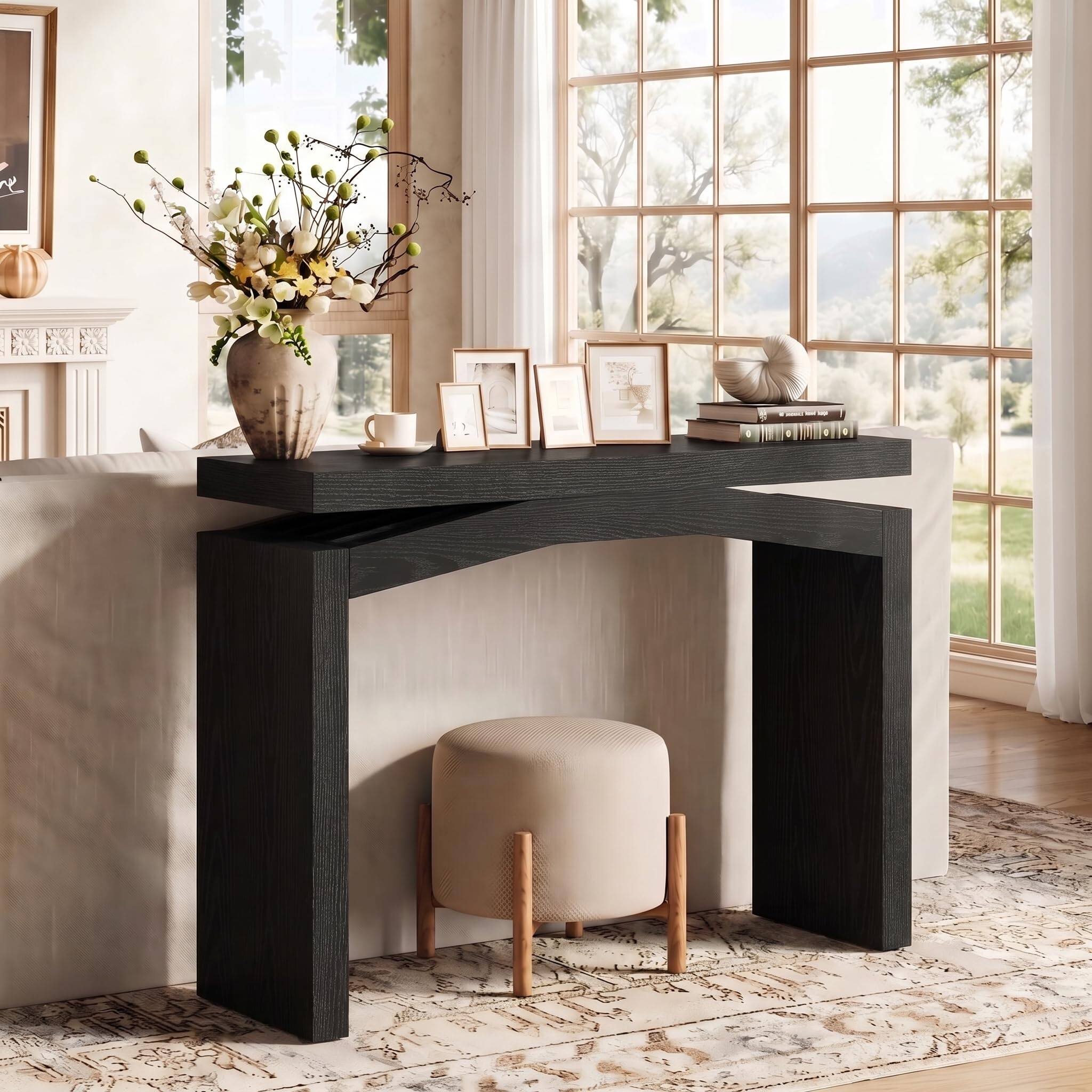 Tribesigns 40 Inch Console Table for Entryway, Farmhouse Sofa Table ...