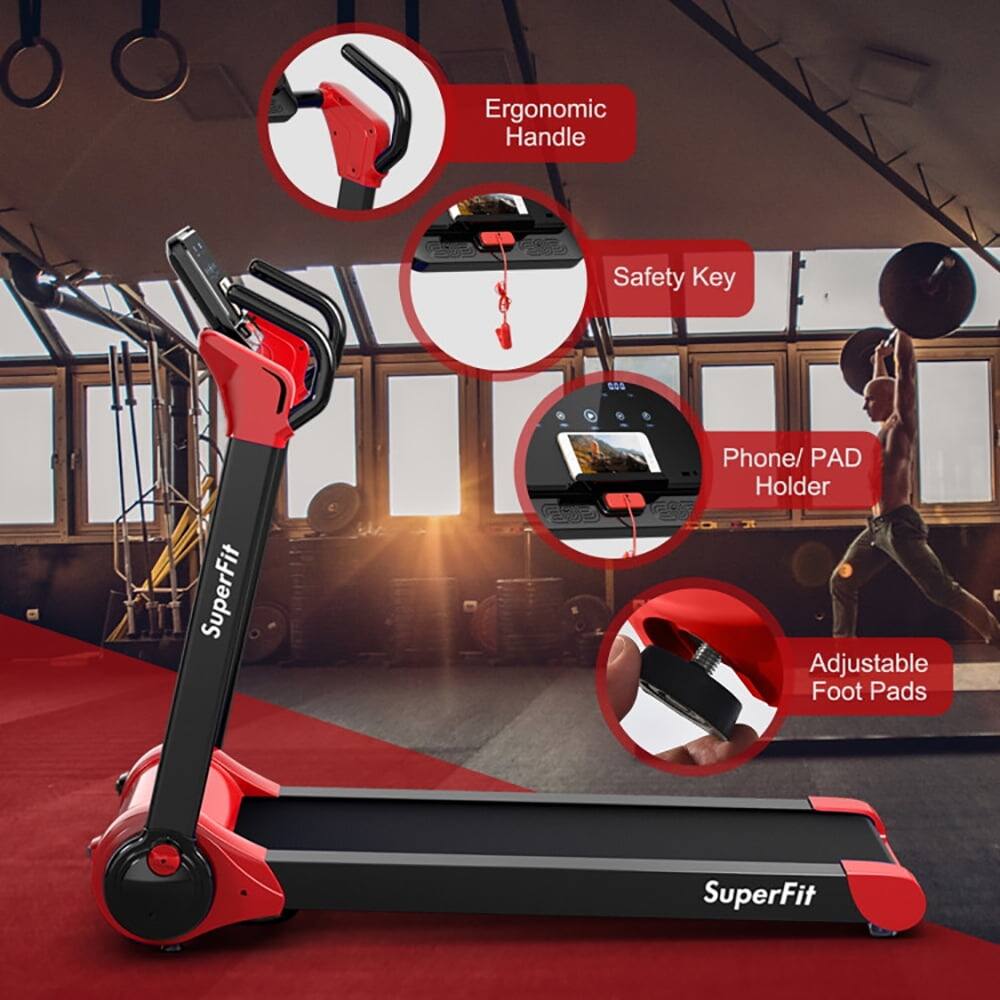 Ergonomic Handle  
Safety Key  
SuperFit Phone/ PAD Holder  
Adjustable Foot Pads  
SuperFit