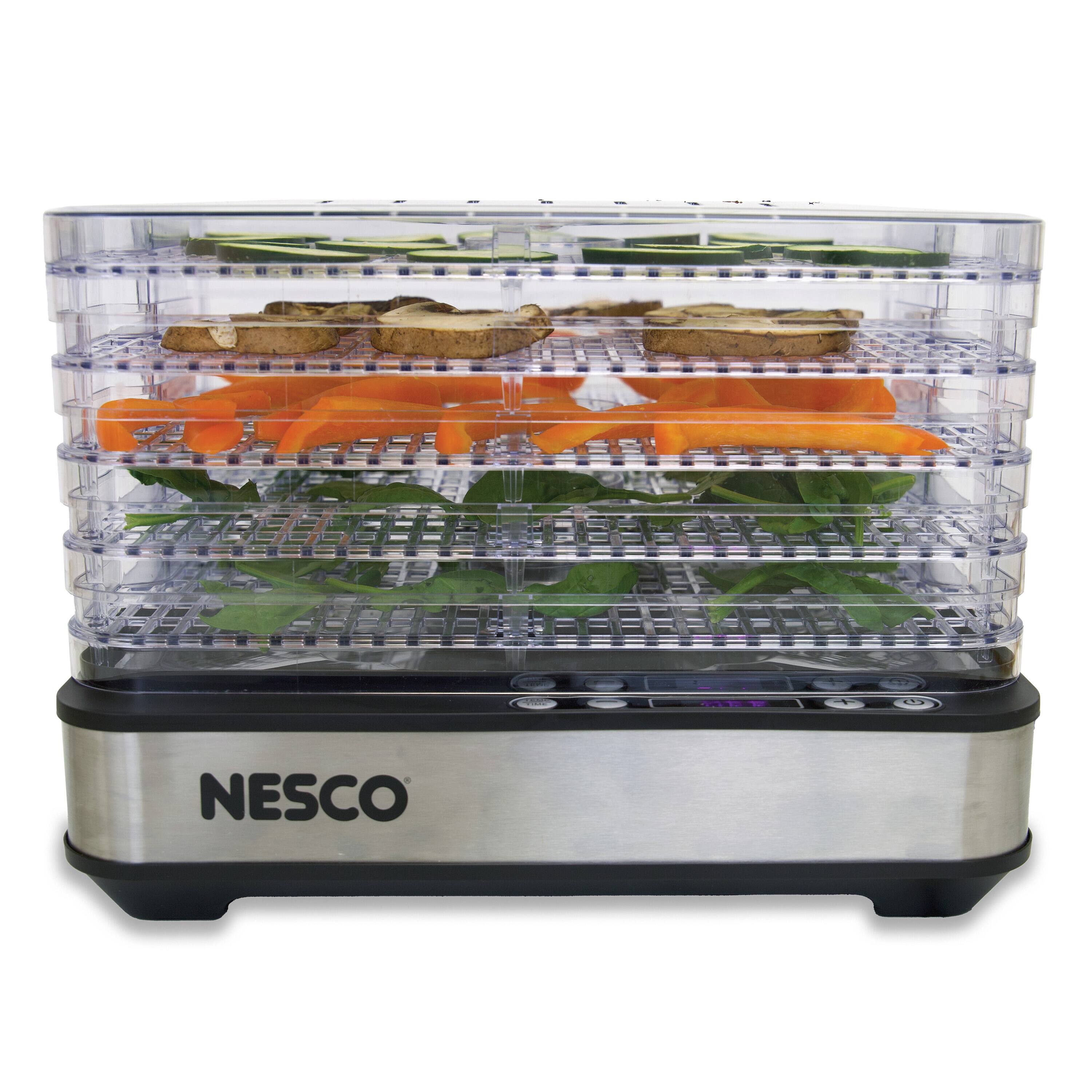 Back. Nesco - Snackmaster Food Dehydrator 5 Trays - clear.