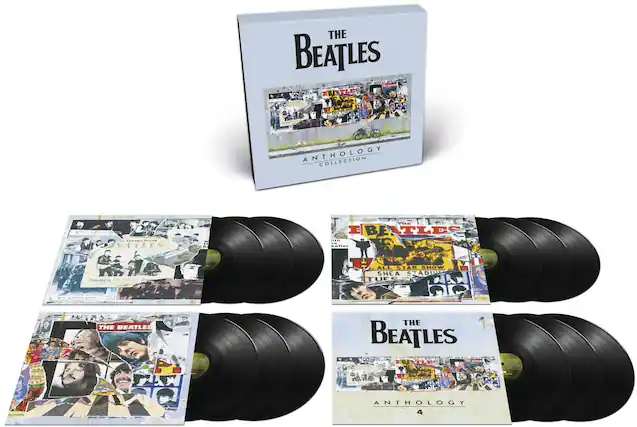 THE BEATLES
ANTHOLOGY COLLECTION
THE BEATLES
ALL STAR SHOW
SHEA STADIUM
TUESDAY
THE BEATLES
ANTHOLOGY 1
THE BEATLES
ANTHOLOGY 2
THE BEATLES
ANTHOLOGY 3