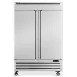 Coolski - 54"W 2 Door Commercial Refrigerator, 49 Cu.ft Stainless Steel Reach-in Fridge - Silver
