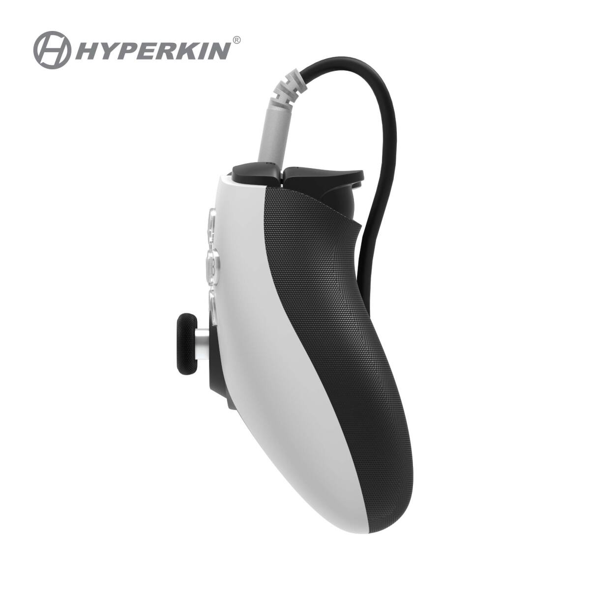 Angle. Hyperkin - Hyperkin The Competitor Wired Controller White For Xbox One, Xbox Series S/X, & PC - Officially Licensed by Xbox - White.