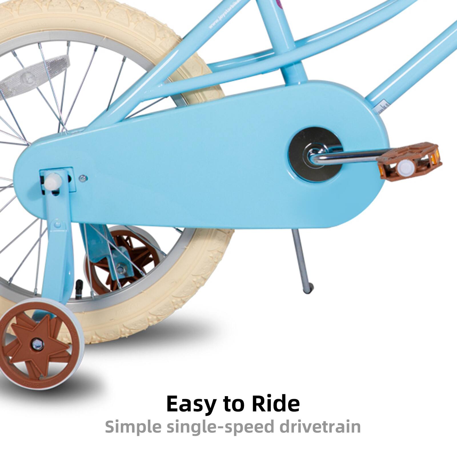 Easy to Ride  
Simple single-speed drivetrain