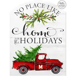 Jardine - Maryland Terrapins 16'' x 22'' Holiday Marquee Sign - White