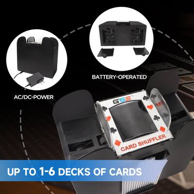 Mescolatore Automatico Di Carte Per 1-2 Mazzi: Shuffler Portatile Ricaricabile USB-C, Modalità Automatica/manuale, Silenzioso, Per UNO, Skip-Bo, Poker, Giochi In Famiglia