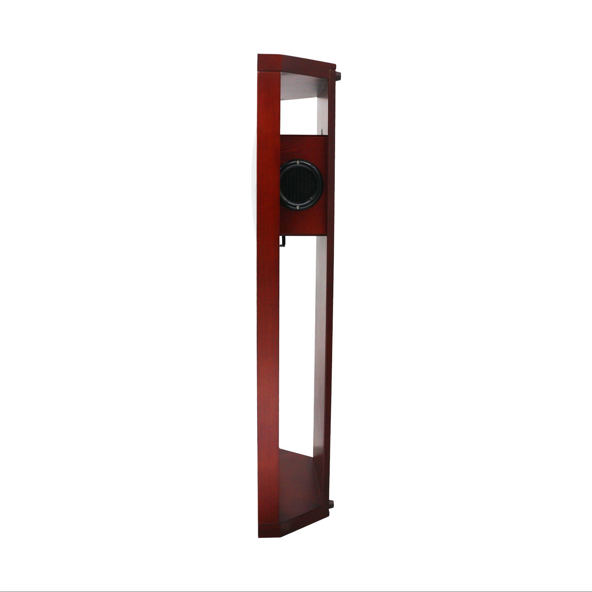 Left. Seiko - Seiko Modern Deco Wall Clock with Pendlum and Dual Chimes - Brown - Brown.