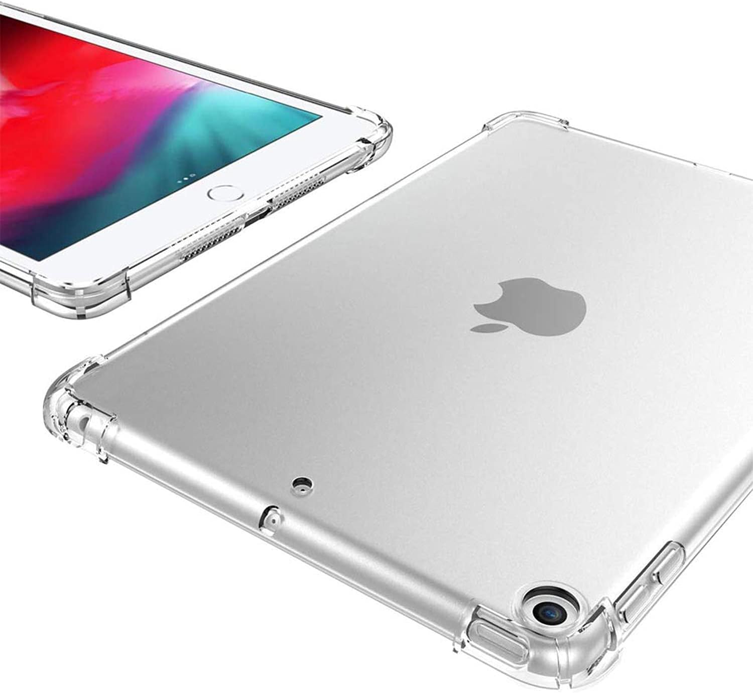 Alt View 2. DuraSafe Cases - iPad Pro 12.9" 3rd Gen 2018 Clear Flexible Back Shell with Raised Edges A1876 A2014 A1895 A1983 - Transparent.