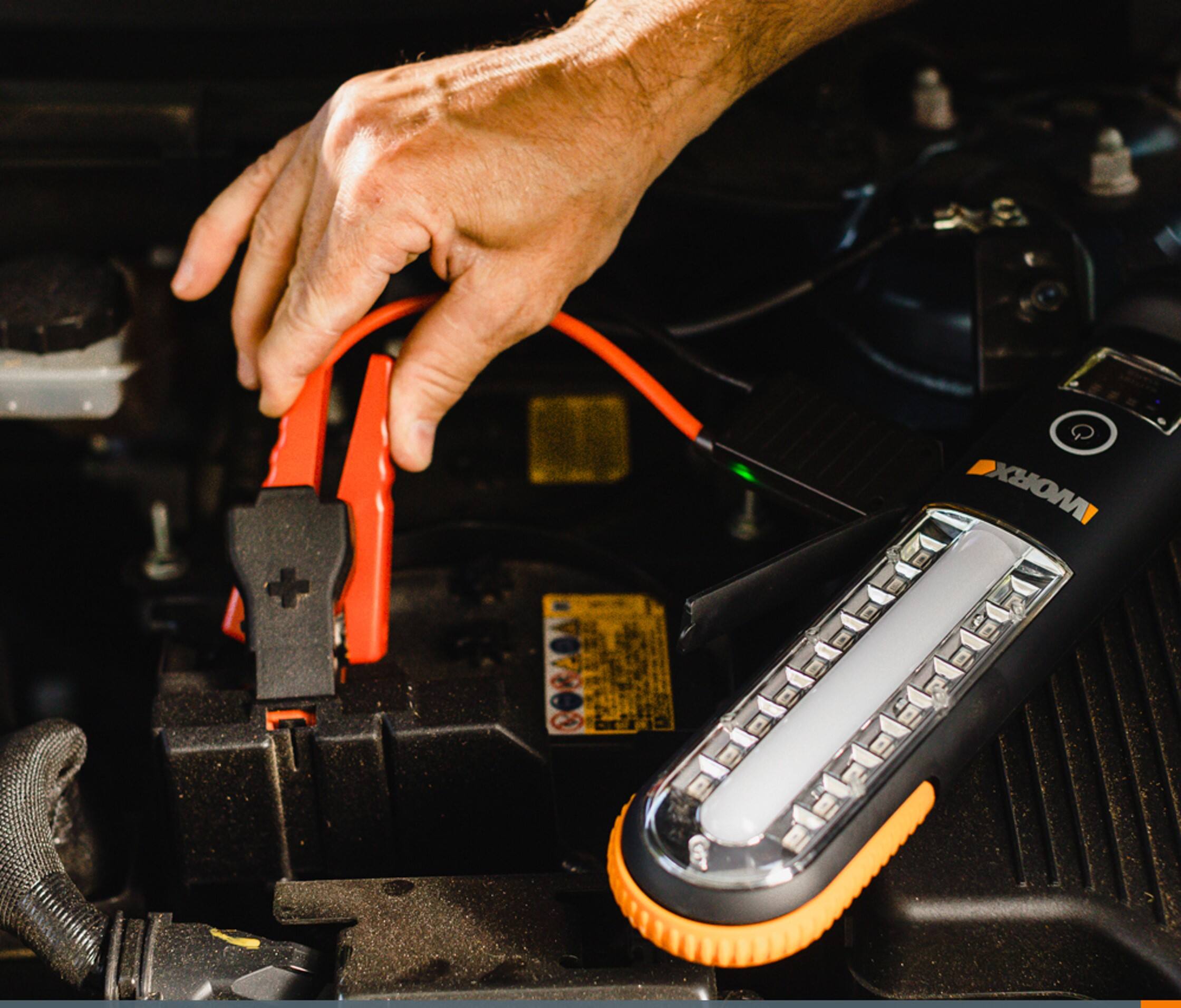 Alt View 2. WORX - Multi-Function Portable Car Jump Starter with USB Charging.