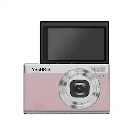 Yashica - Tank Compact Digital Camera with Flip Display - Pink Marshmallow
