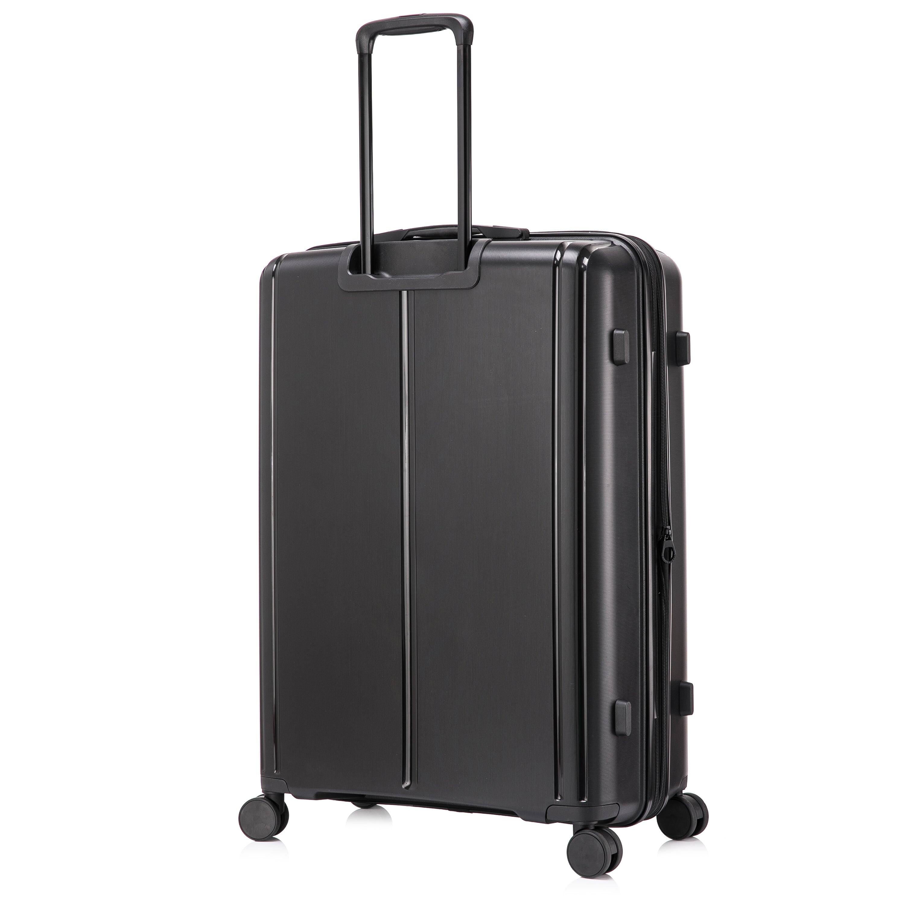 Alt View 3. DUKAP - Airley Lightweight Hardside Spinner Luggage 28" - BLACK.