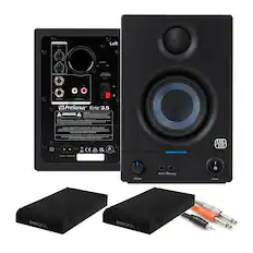 ACOUSTIC TUNING
HIGH
LOW
Left
STANDBY
On
Off
OUTPUT TO
MONITORS
L
R
PreSonus Eris 3.5
CAUTION
WARNING: THIS UNIT IS DESIGNED FOR USE WITH SPEAKERS.
DO NOT USE WITH HEADPHONES OR LISTENING DEVICES.
AUX IN
Volume
Aux In / Phones
Power
knockgear
