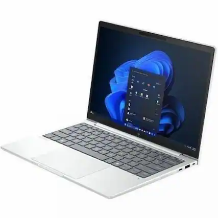 Front. HP - HP EliteBook 8 G1a 14" Touchscreen Copilot+ PC Notebook - WUXGA - AMD Ryzen AI 5 340 - 32 GB - 512 GB SSD - English - Glacier Silver.