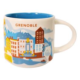 Starbucks - You Are Here Series Grenoble Ceramic Mug, 14 Oz - Blue