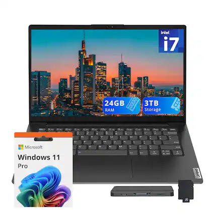 Intel i7
24GB RAM
3TB Storage
Microsoft Windows 11 Pro
Lenovo