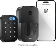Fingerprint Registered Yale O Phone sold separately.