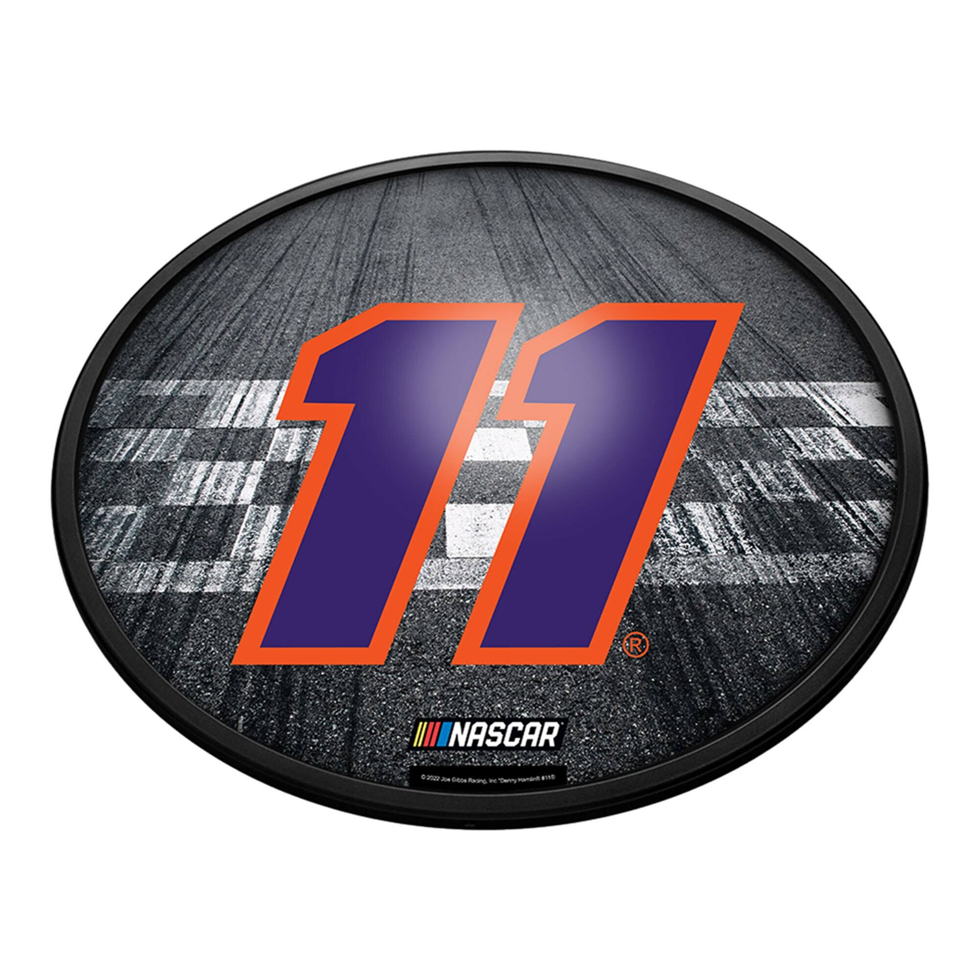 Denny Hamlin 18'' Round Slimline Illuminated Wall Sign