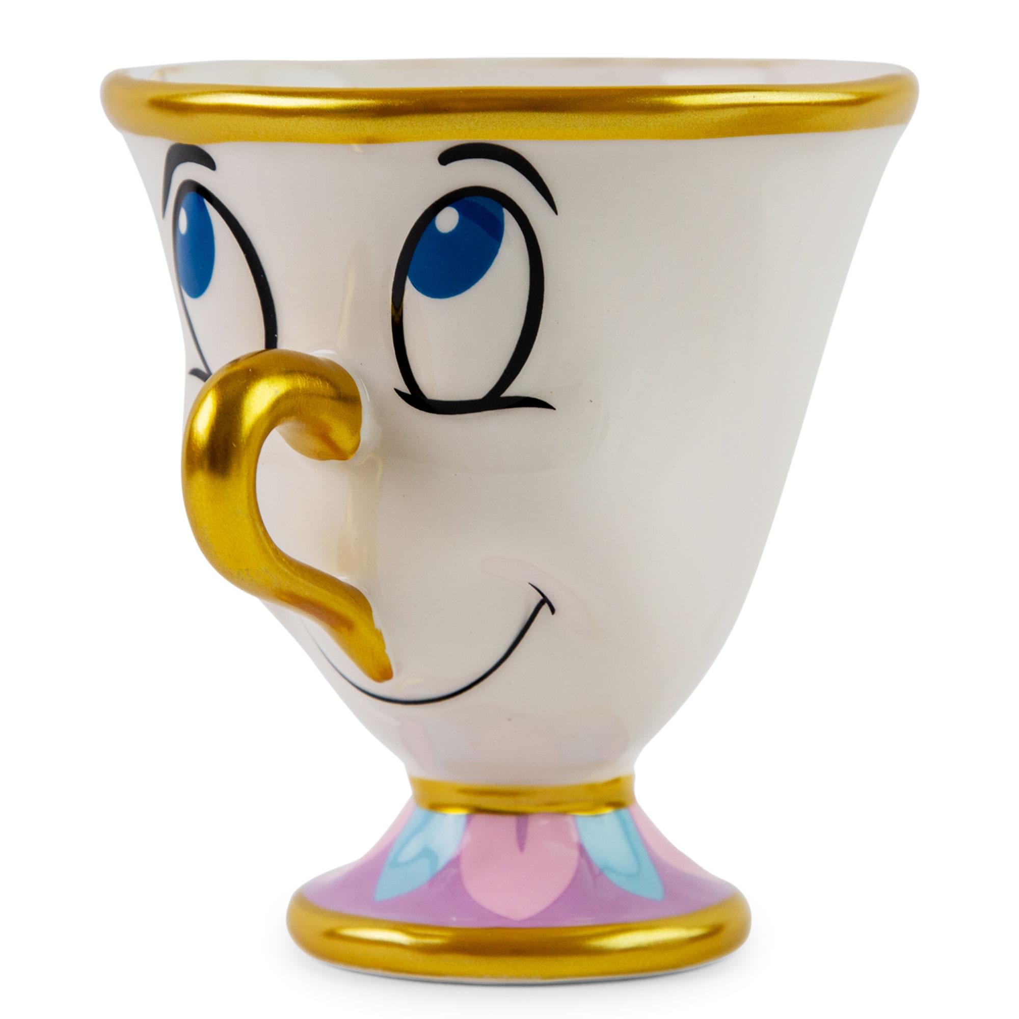 Alt View 10. Disney - Disney Beauty And The Beast Chip Sculpted Ceramic Figural Mug | Holds 20 Ounces - White.