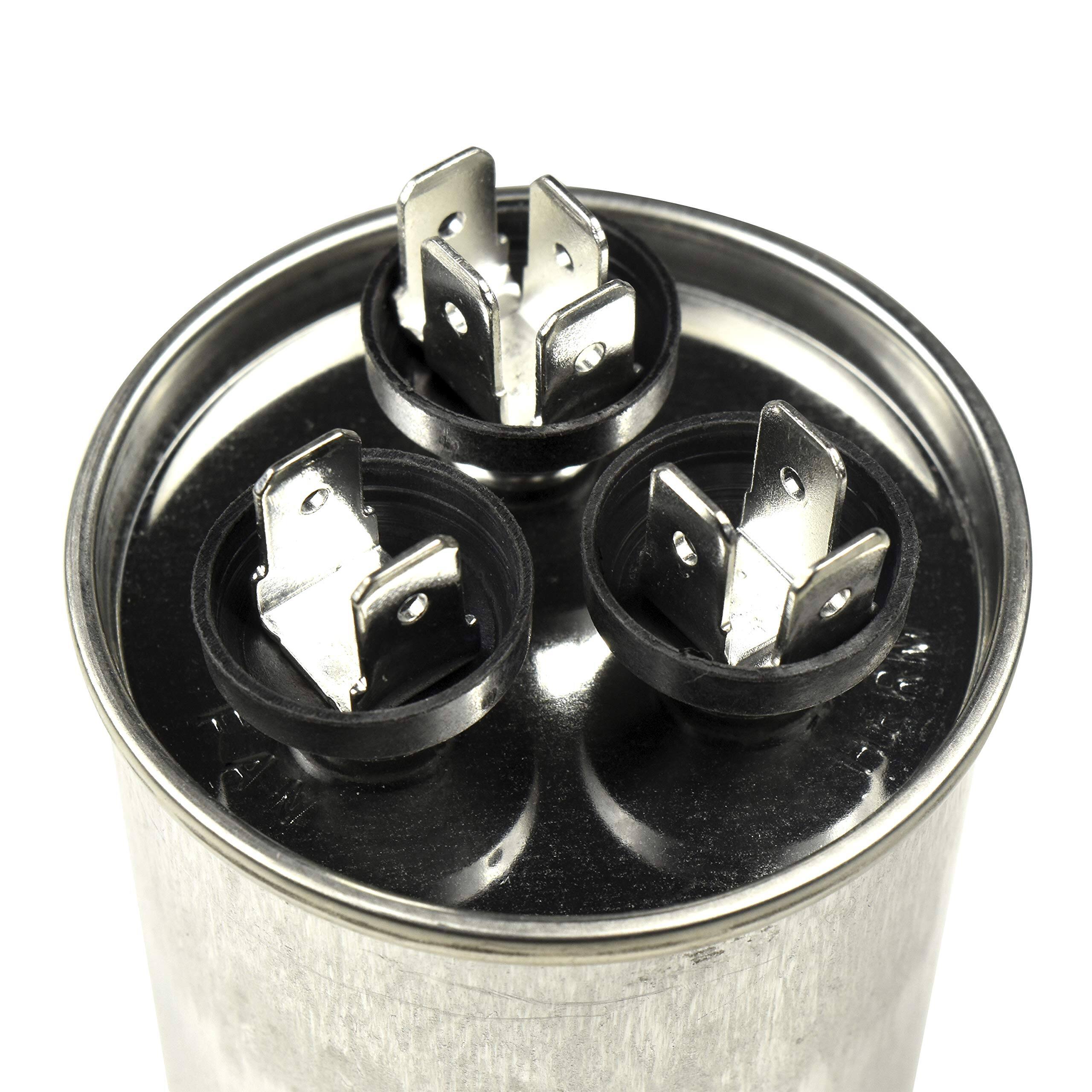 Alt View 1. HQRP - 50+5 uF Dual Run Capacitor 370-440 V AC for HVAC Blower Compressor Motor Start CBB65.