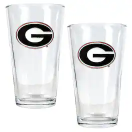 Great American Products - Georgia Bulldogs 16oz. Pint Glass Set - Multicolor